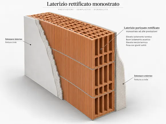 Tamponatura in laterizio porizzato