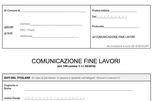 fine lavori scia alternativa permesso