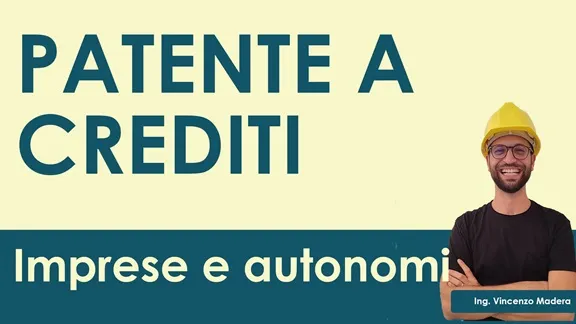 patente a crediti imprese sicurezza