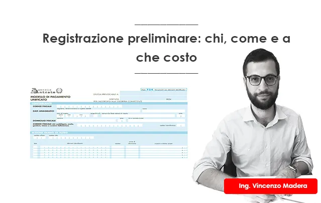 registrazione preliminare costo chi come trascrizione