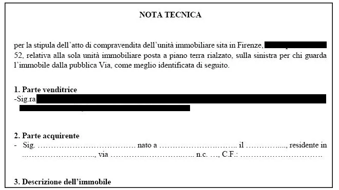 relazione tecnica compravendita