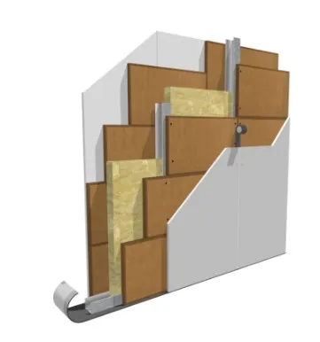 stratigrafia parete frazionamento isolamento acustico e termico