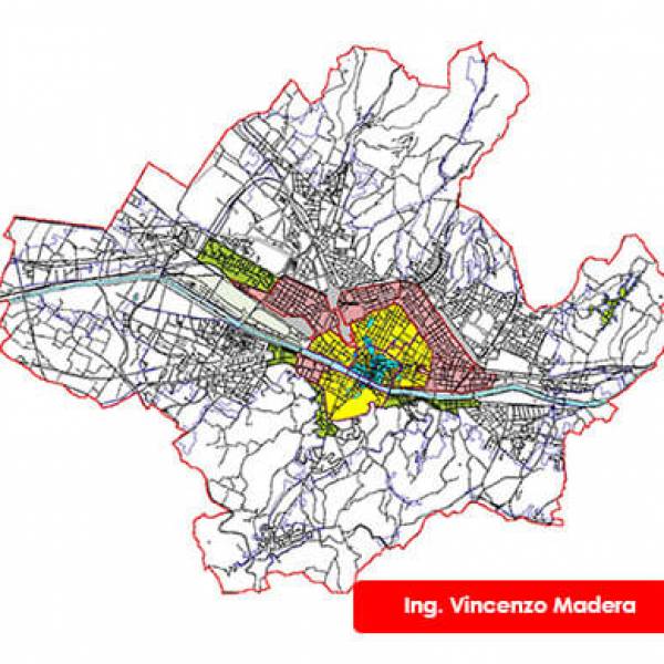 Zone omogenee urbanistiche: A,b,c,d,e,f