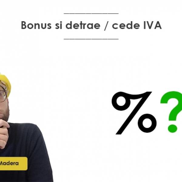 Bonus ristrutturazione, eco, superbonus si detrae / cede IVA
